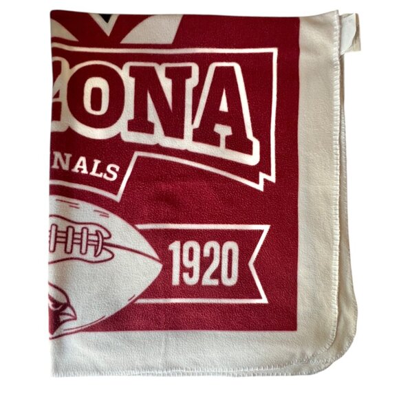 Arizona Cardinals NFL Fleece Throw Blanket Red White Soft Plush 64 X53 Northwest - Picture 8 of 9